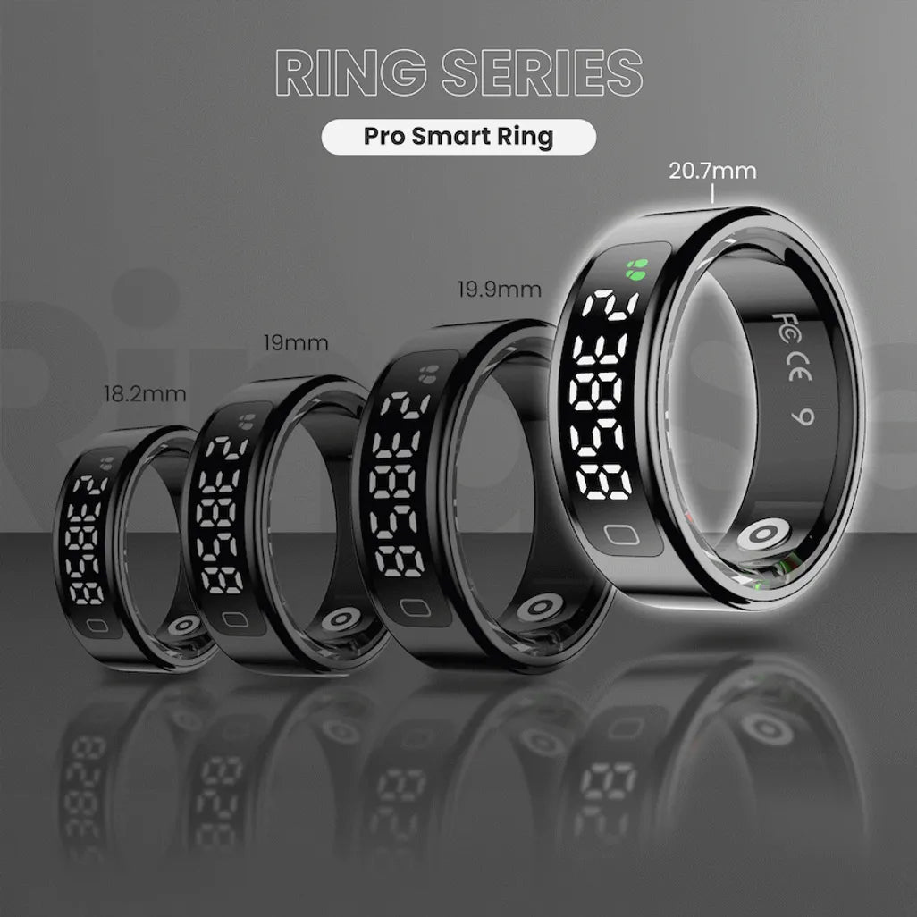 Volkano Ring Series Ring Pro Smart Ring with Charging Case - 18.2mm