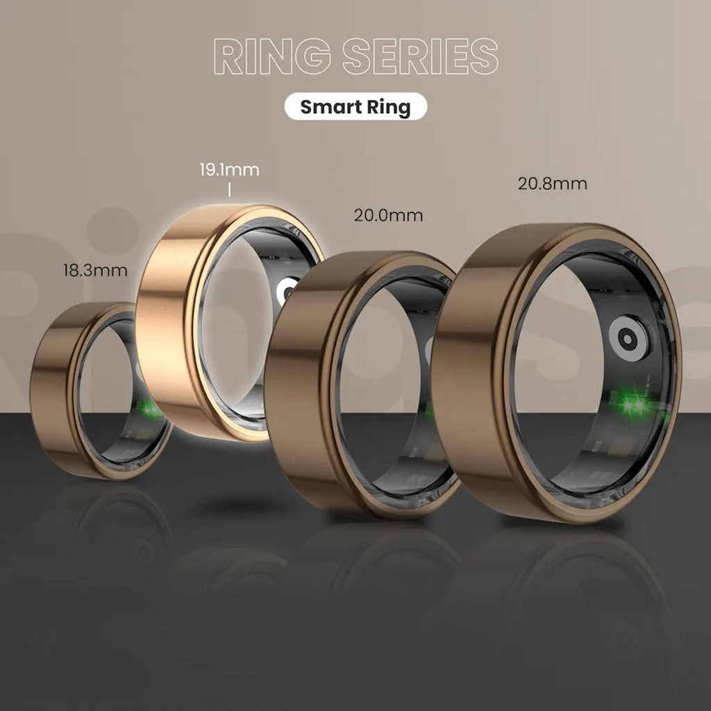 Volkano Ring Series Smart Ring with Charging Case - 19.1mm