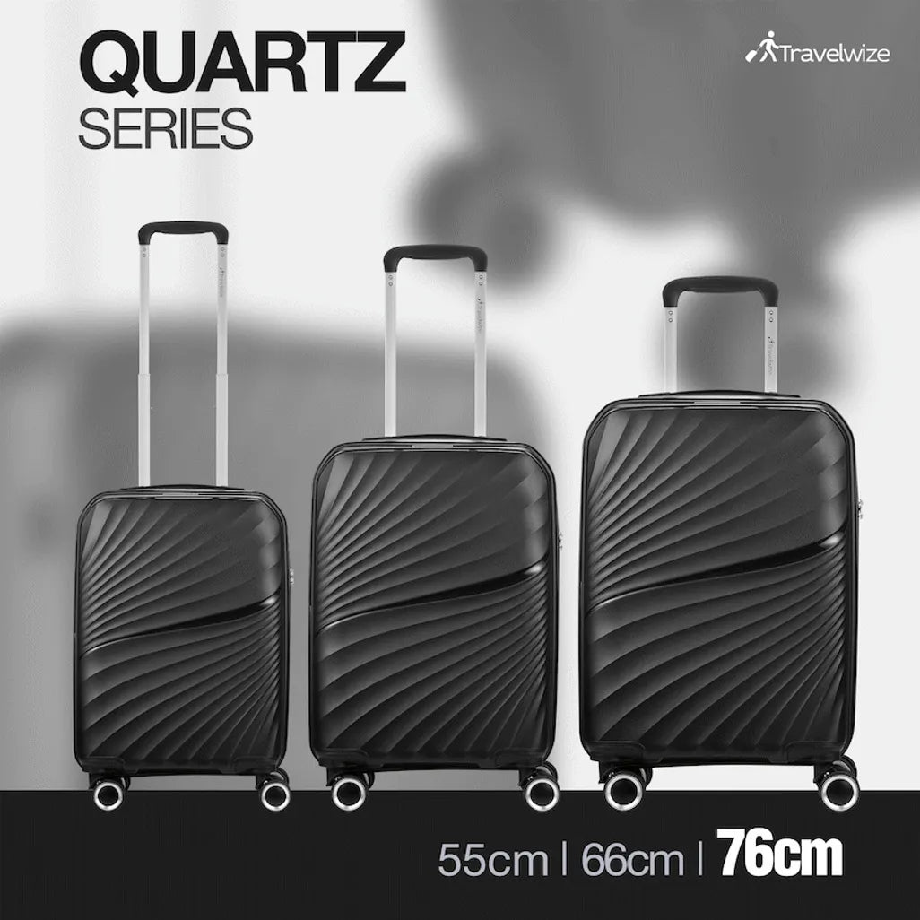 Travelwize Quartz PP 76cm 4-Wheel Spinner Luggage