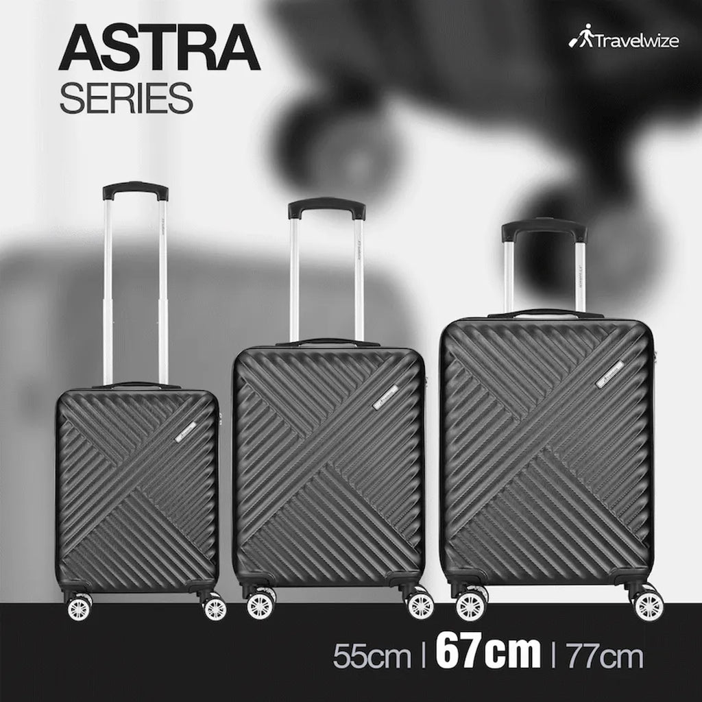 Travelwize Astra ABS 67cm 4-Wheel Spinner Luggage