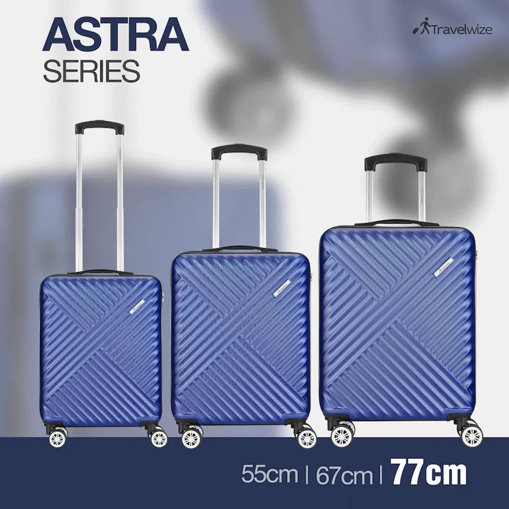 Travelwize Astra ABS 77cm 4-Wheel Spinner Luggage