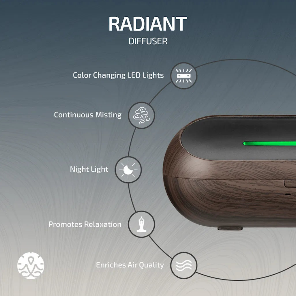 Zen Radiant Diffuser - Dark Wood