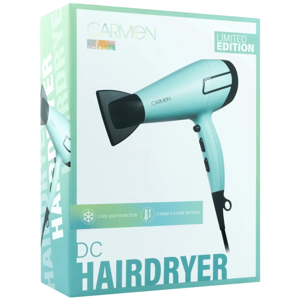 Carmen Colours 2200w DC Hairdryer