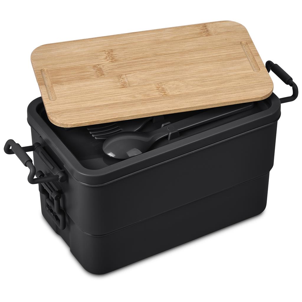 Urban Terrain Lakeside Double Layer Lunch Box & Cutlery Set