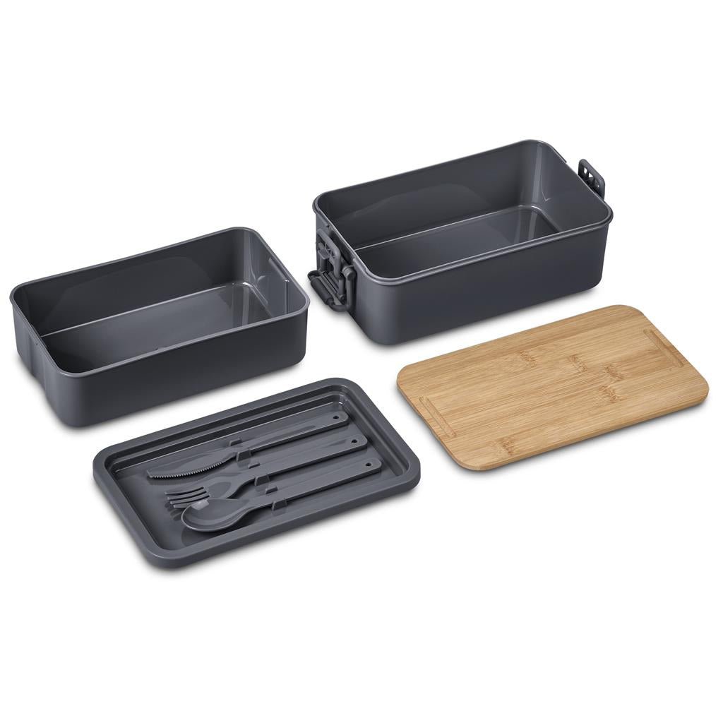 Urban Terrain Lakeside Double Layer Lunch Box & Cutlery Set