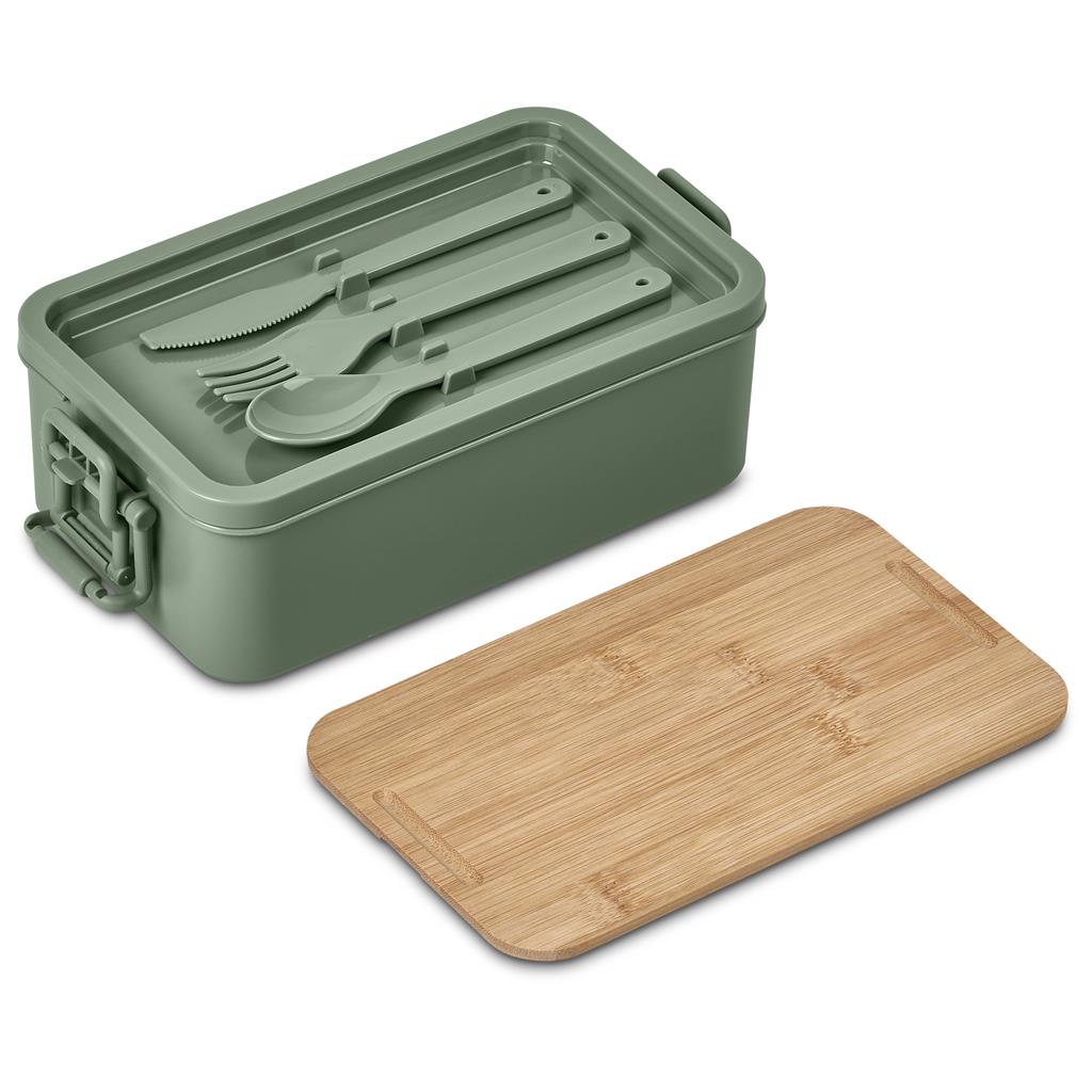 Urban Terrain Lakeside Double Layer Lunch Box & Cutlery Set