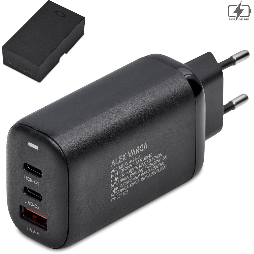 Alex Varga Alfonta Quick Charge 3.0 & Power Delivery 65W Wall Charger