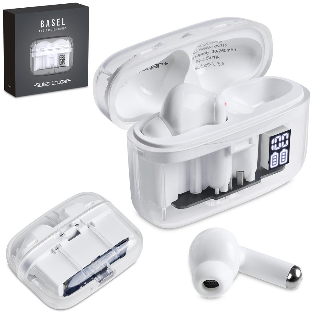 Swiss Cougar Basel Active Noise Cancelling TWS Earbuds
