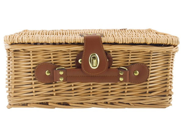 2-Person Rattan Picnic Basket - Small