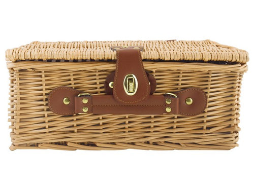 2-Person Rattan Picnic Basket - Small