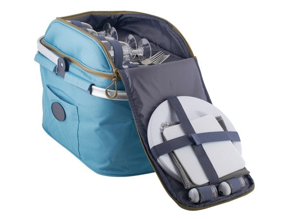 4-Person Picnic Caddy & Cooler