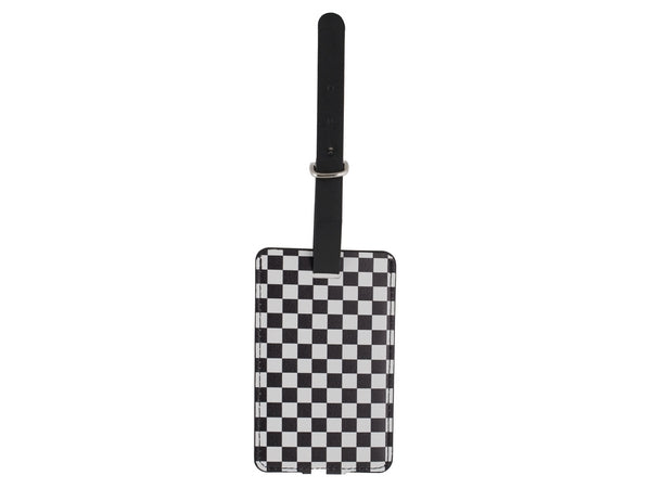 Checkered Luggage Tag