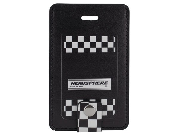 Checkered Luggage Tag